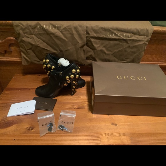 Gucci heeled stud bootys - Picture 7 of 7